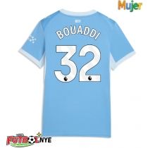 Camiseta Manchester City Ayyoub Bouaddi #32 Primera Equipación para mujer 2026-27 manga corta